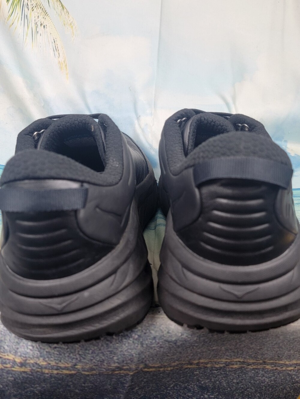 Hoka Bondi SR Black Slip Resistant Mens 14 - Picture 7 of 9